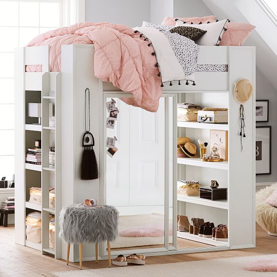 Sleep Style Wardrobe Loft Bed Sale Pottery Barn Teen