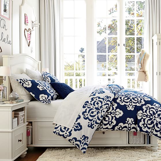 Ikat Medallion Girls Duvet Cover Pottery Barn Teen