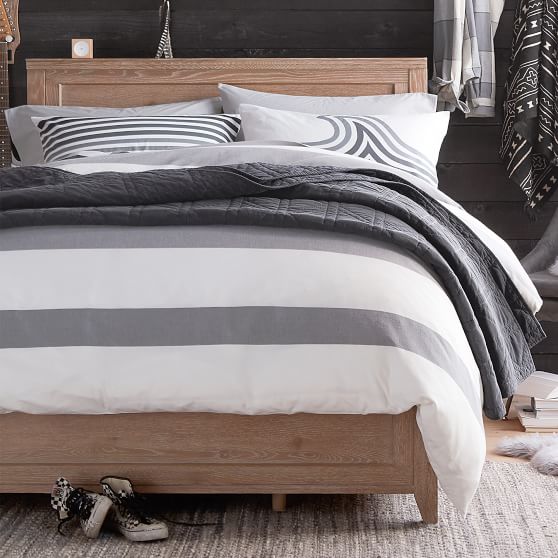 Huntington Ombre Stripe Organic Boy S Duvet Cover Sham Pottery