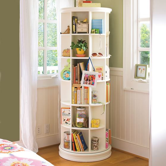 Revolving Bookcase Pottery Barn Teen