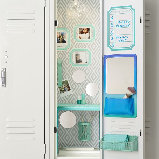 Ultimate Locker Mirror Organizer Locker Decorations Pottery Barn Teen