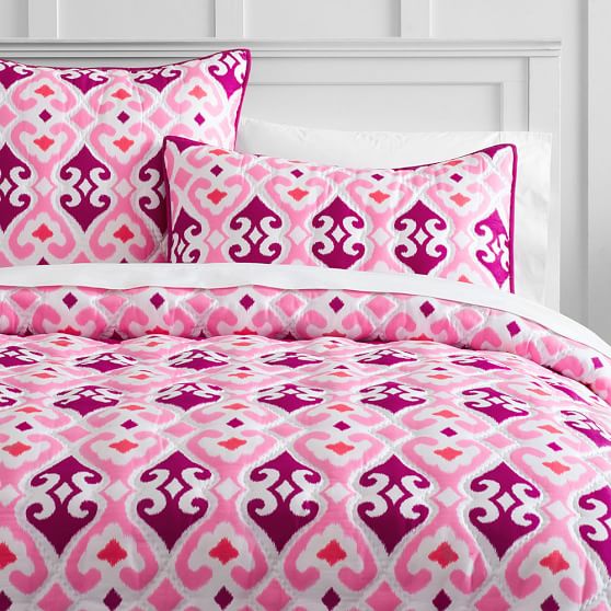 Gemma Ikat Sateen Girls Quilt Sale Pottery Barn Teen