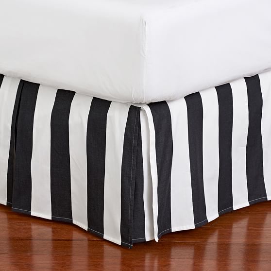 striped bed sheets