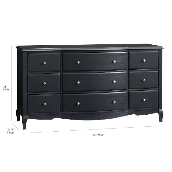 The Emily Meritt Lilac 9 Drawer Wide Dresser Pottery Barn Meritt Lilac 9 Drawer Wide Dresser