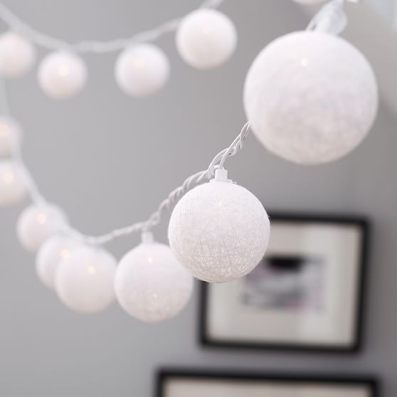 Woven Globe String Lights For Bedroom Pottery Barn Teen