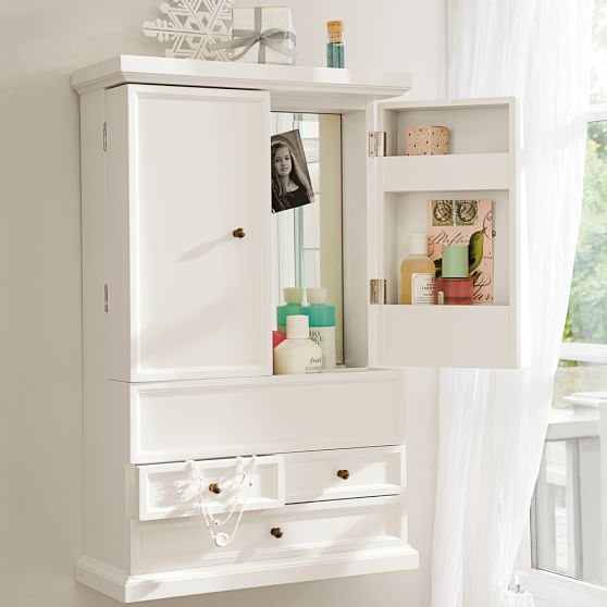 Hannah Beauty Wall Cabinet Jewelry Storage Pottery Barn Teen