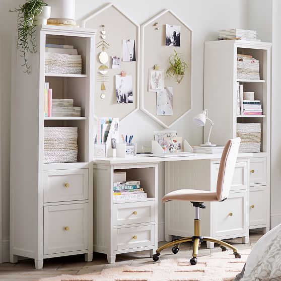 girls desk with drawers