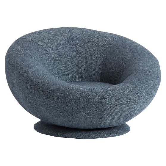 Boucle Twill Groovy Swivel Chair | Lounge Chair | Pottery Barn Teen