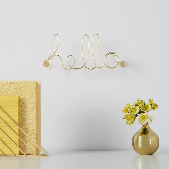 Umbra Hello Wall Decor Dorm Pottery Barn Teen