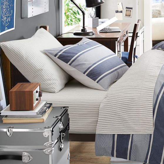 Classic Stripe Twin XL Sheets Pottery Barn Teen