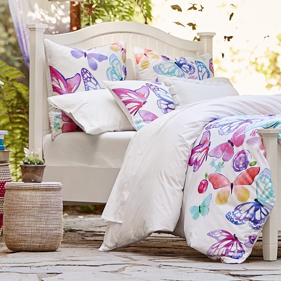 Butterfly Girls Duvet Cover Pottery Barn Teen