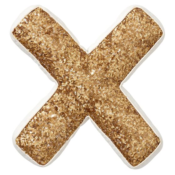 The Emily & Meritt XO Pillows Teen Throw Pillows Pottery Barn Teen