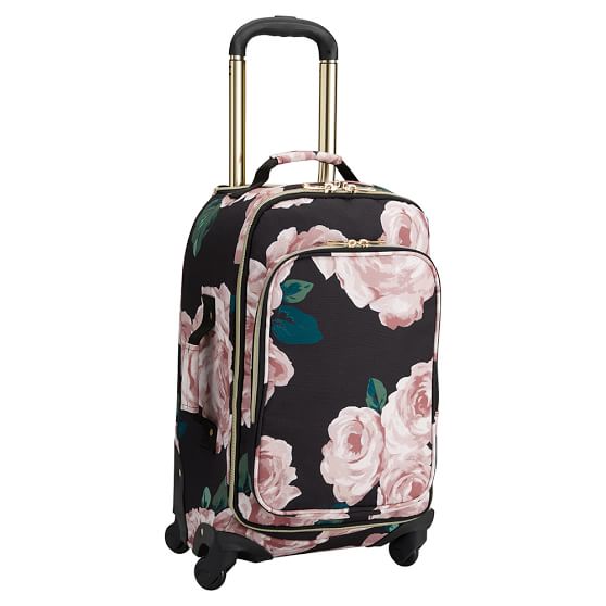 floral carry on luggage