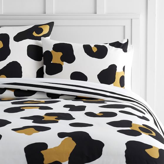 The Emily Meritt Oversized Leopard Girls Duvet Cover Pottery