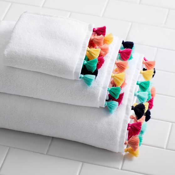 Tassel Teen Bath Towels Pottery Barn Teen