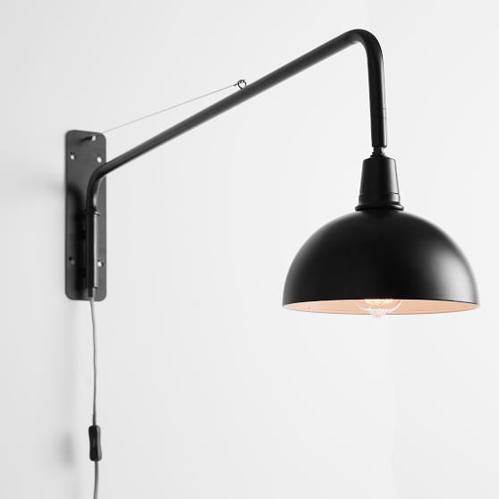 Plug In Swing Decorative Wall Light Pottery Barn Plug In Swing Decorative Wall Light