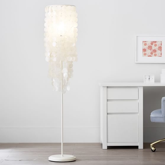 Capiz Teen Floor Lamp | Pottery Barn Teen