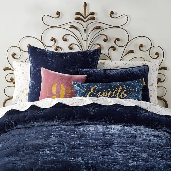 Navy Harry Potter Velvet Girls Quilt Pottery Barn Teen