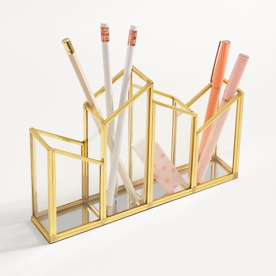 Skyline 4 Section Pencil Holder Desk Accessories Pottery Barn Teen