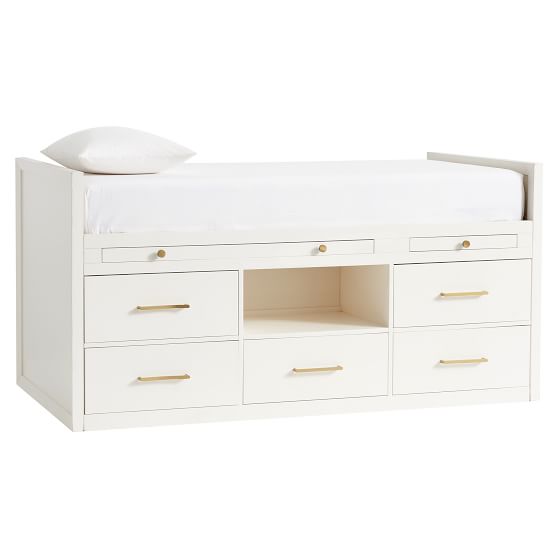 Cleary Storage Captain S Bed Pottery Barn Teen