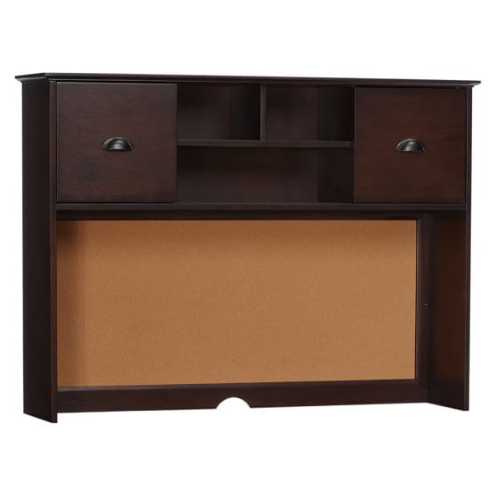 Chatham Small Storage Desk Hutch Dark Espresso Pottery Barn Teen