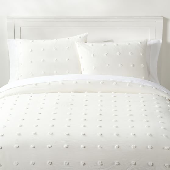 Tufted Dot Duvet Cover Girls Dorm Bedding Pottery Barn Teen