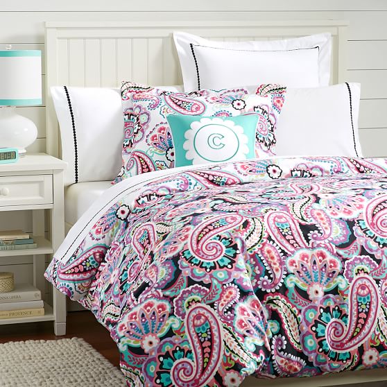 Rockin Paisley Duvet Cover Full Queen Multi Pottery Barn Teen