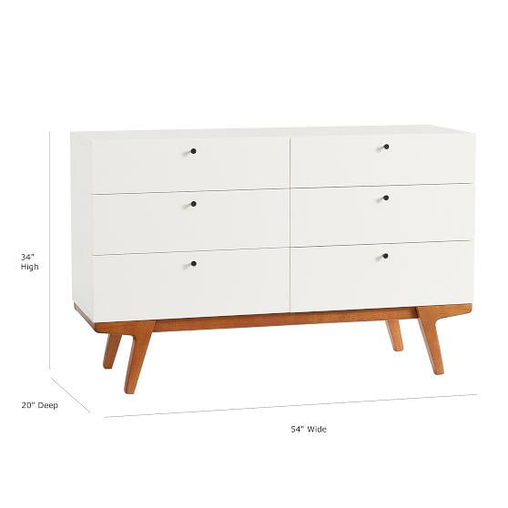 West Elm X Pbt Modern 6 Drawer Dresser Pottery Barn Teen