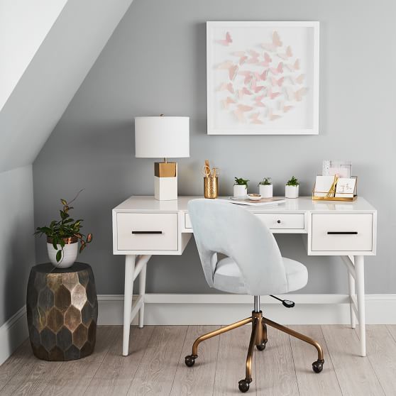 West Elm X Pbt Mid Century Desk Pottery Barn Teen