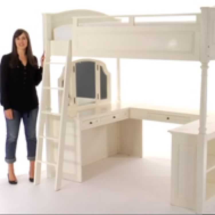 Chelsea Vanity Loft Bed Pottery Barn Teen