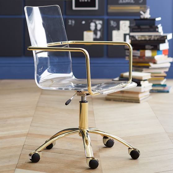 clear desk chair uk