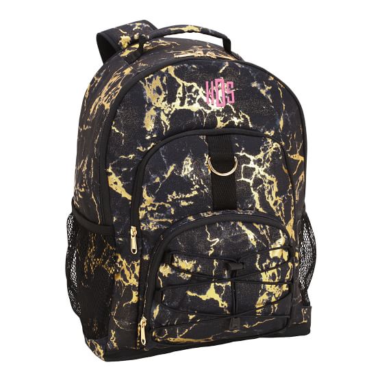 black gold backpack