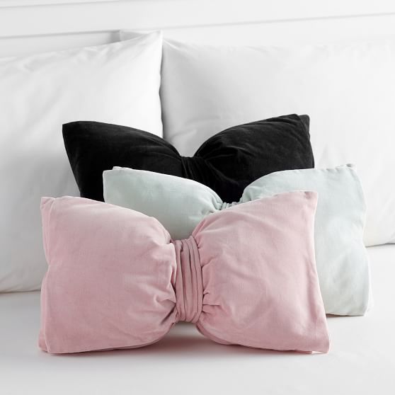 The Emily \u0026 Meritt Velvet Bow Pillows 