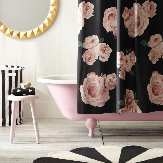 rose shower curtain