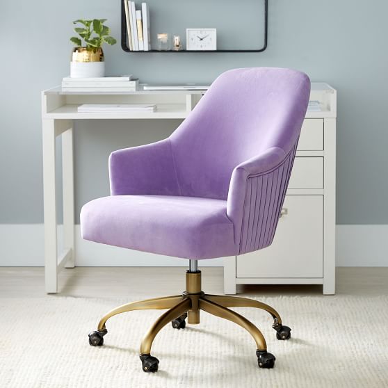 purple kids desk chair