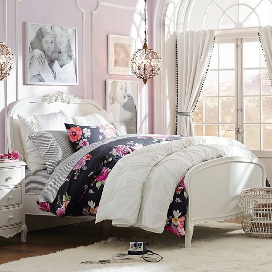 pottery barn girls bed