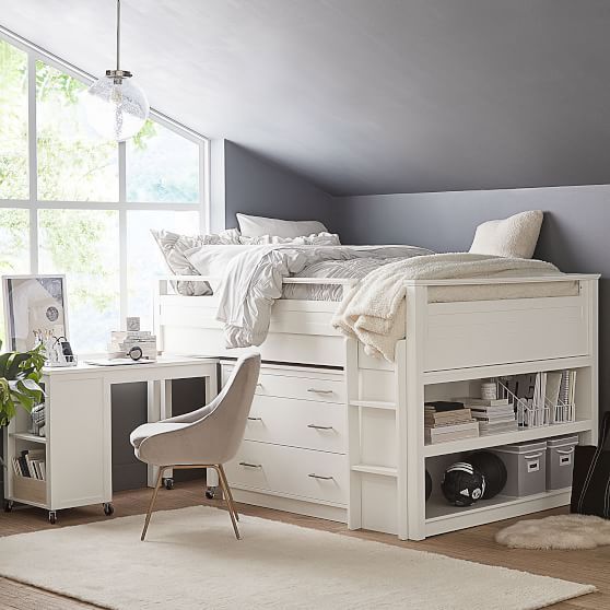 bunk bed designs with study table