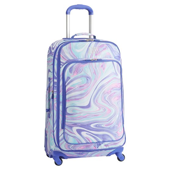 spinner checked luggage