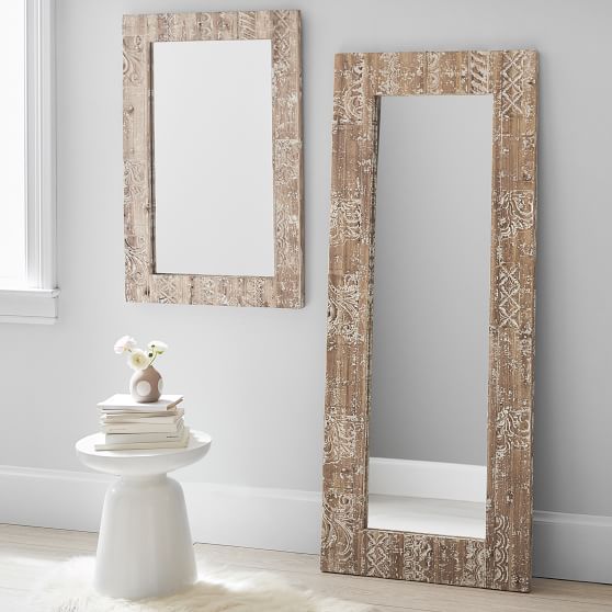 Carved Wood Decorative Mirror Pottery Barn Teen