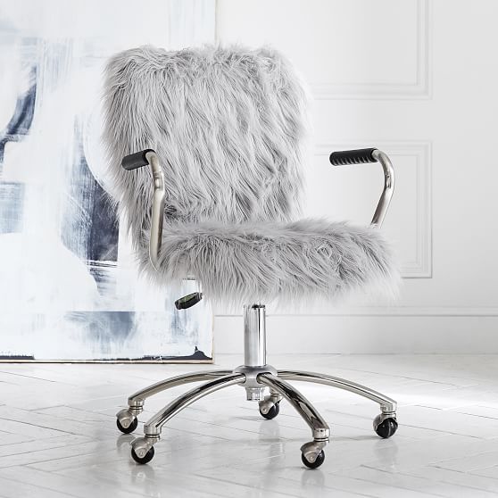 kids fuzzy desk chair