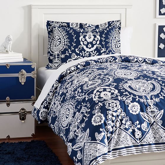 Natalia Duvet Cover Girls Dorm Bedding Pottery Barn Teen