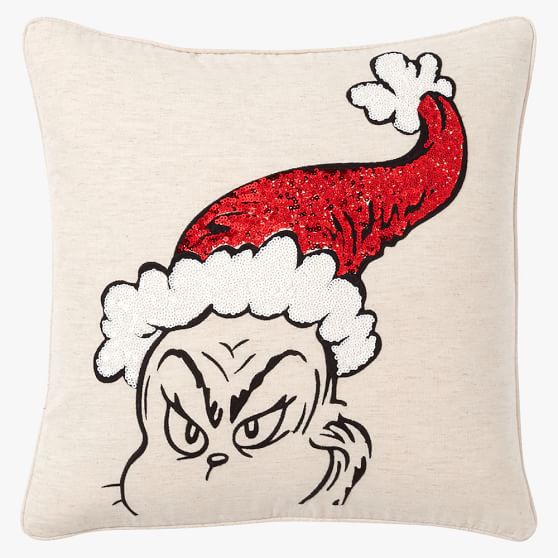 grinch pillow cover online -