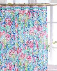 Lilly Pulitzer Mermaid Cove Shower Curtain
