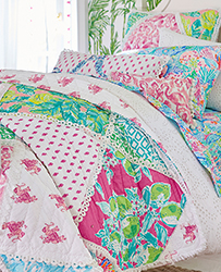 Lilly Pulitzer Party Patchwork Quilt