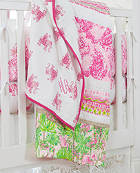Muslin Bazaar Elephant Baby Blanket