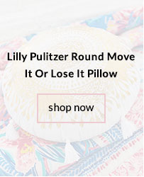 Lilly Pulitzer Round Move It Or Lose It Pillow