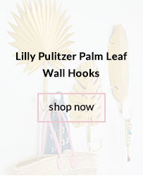 Lilly Pulitzer Palm Leaf Wall Hooks