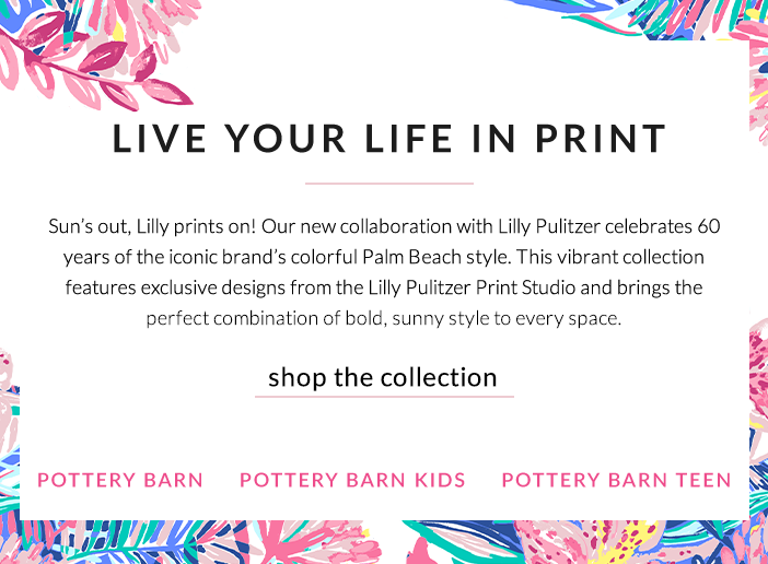 Lilly Pulitzer Pottery Barn Teen