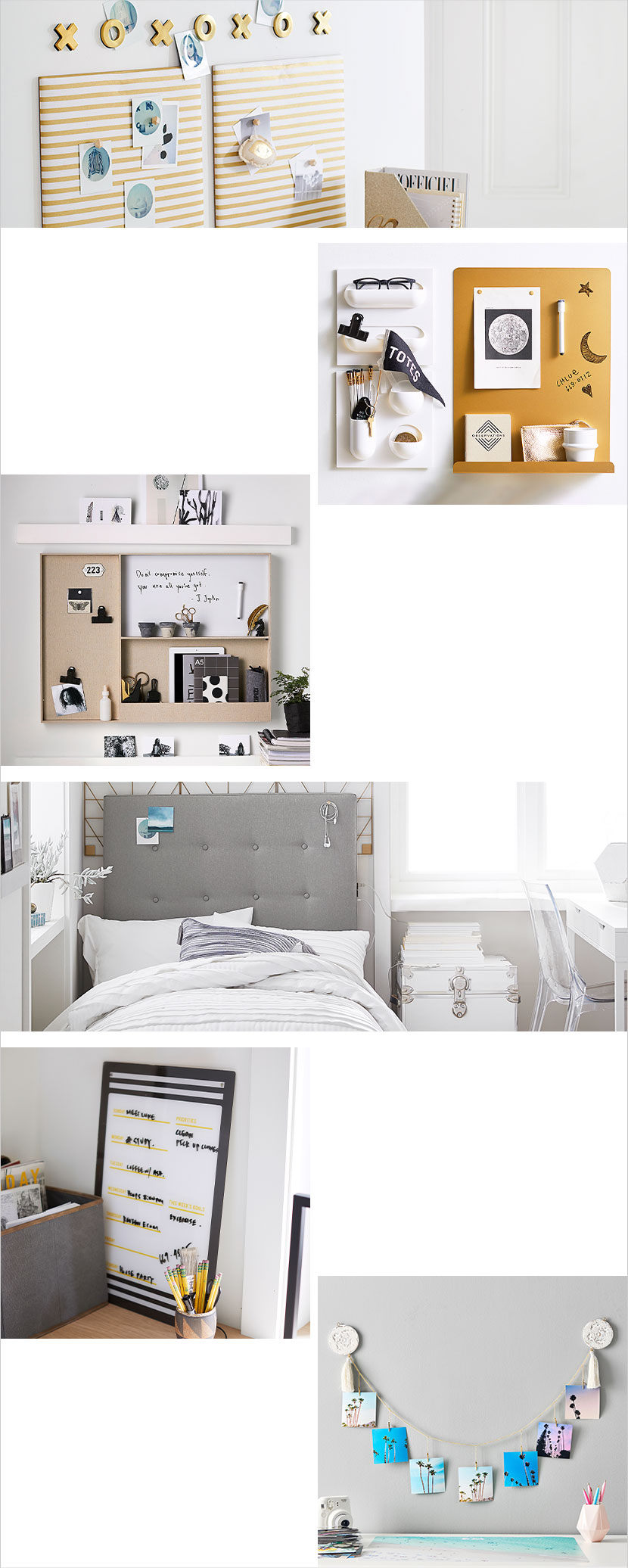 Wall Decor Dorm No Nails Decor Pottery Barn Teen